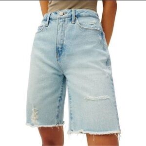 New! Good American Good 90’s Bermuda Shorts 0/25